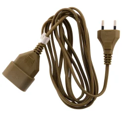 Rallonge 2m - HO3VVH2F 2x0,75mm² 6A - or - Zenitech