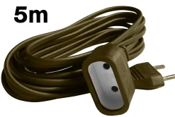 Rallonge 5m - HO3VVH2F 2x0,75mm² 6A - or - Zenitech