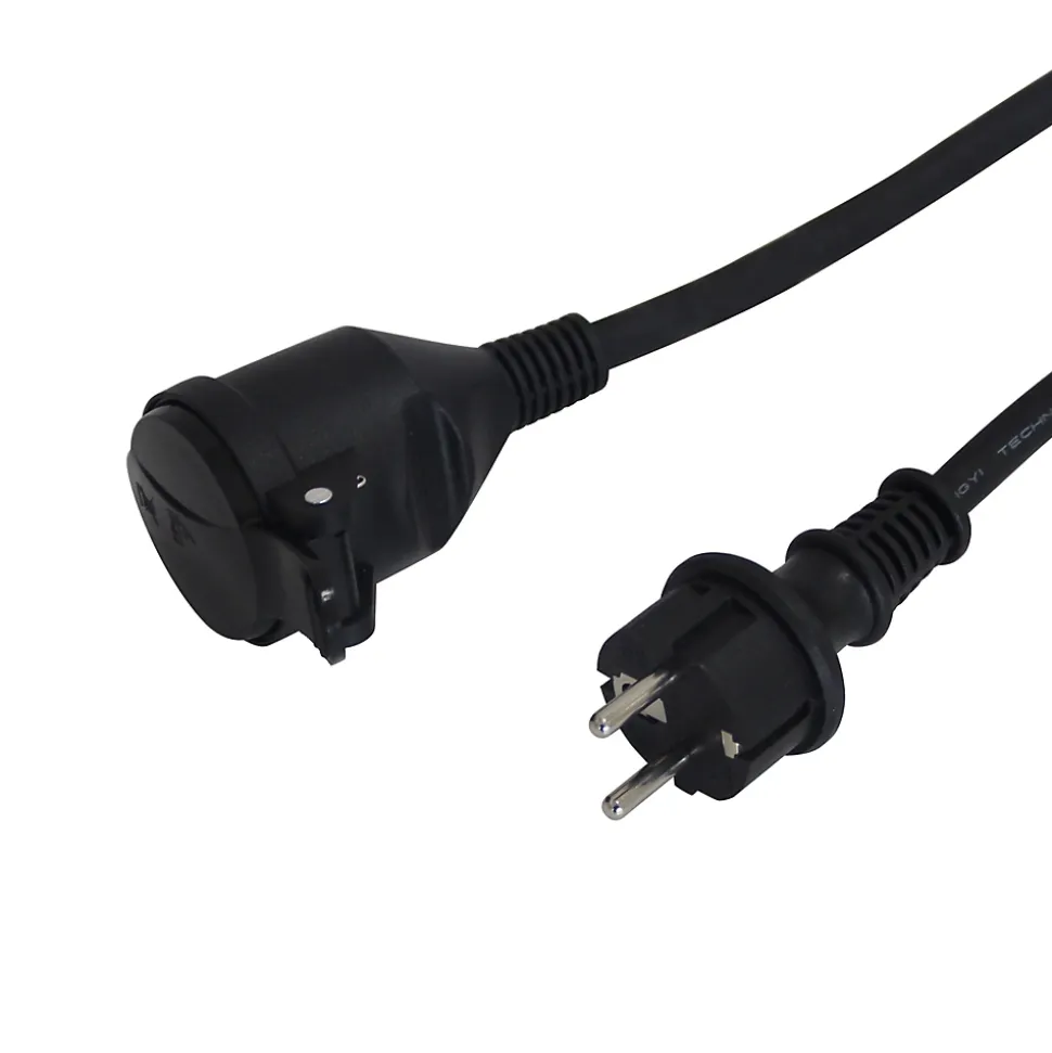 Rallonge noire Diall H05VVF 3G1 5mm² 10m avec clapet
