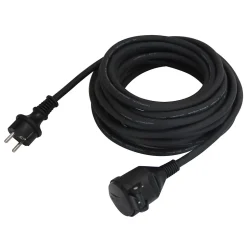 Rallonge noire Diall H05VVF 3G1 5mm² 10m avec clapet