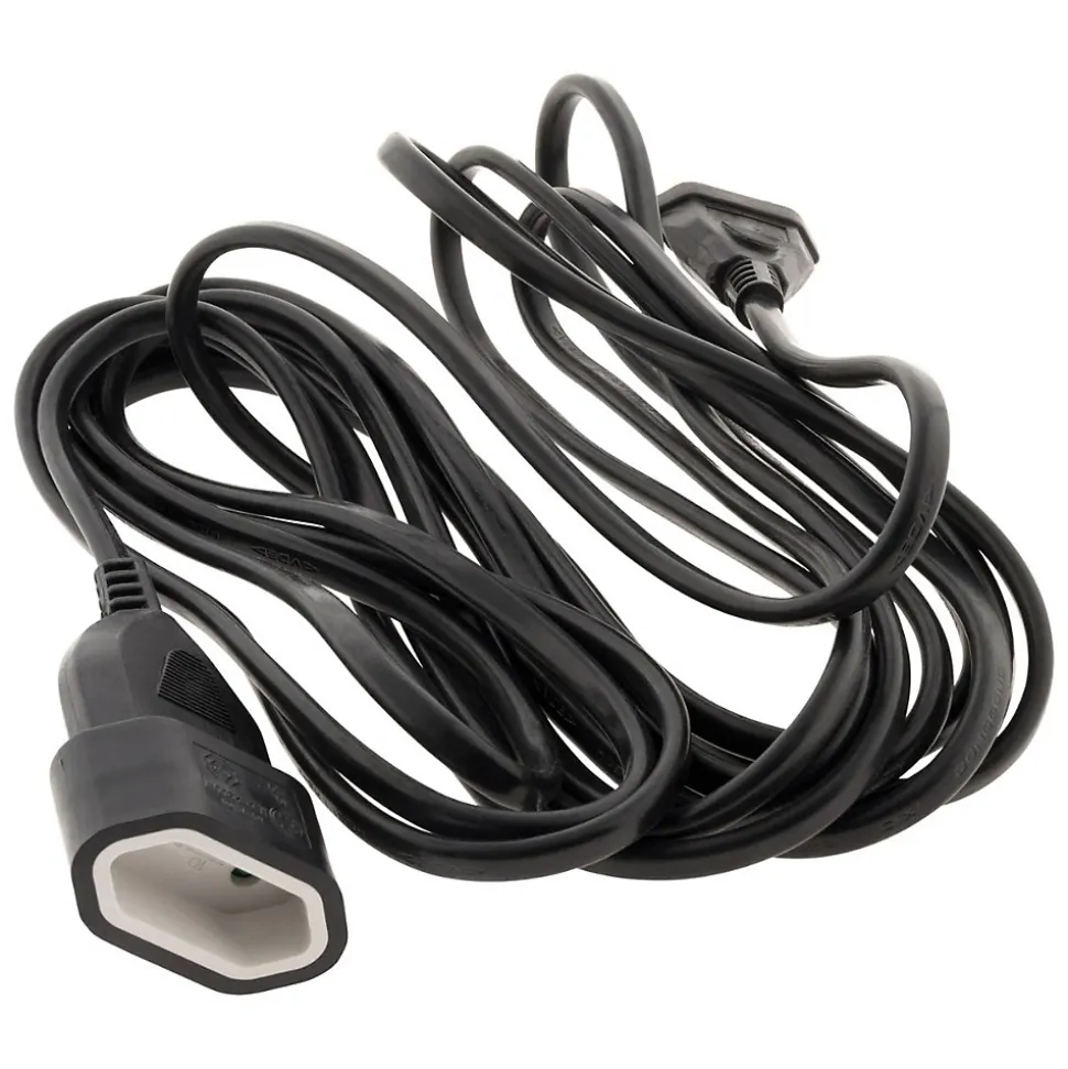 Rallonge Schuko HO5VV-F 3G1,5mm² 10m - noir - Zenitech