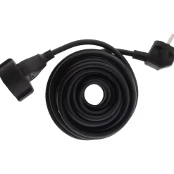 Rallonge Schuko HO5VV-F 3G1,5mm² 10m - noir - Zenitech