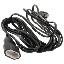 Rallonge Schuko HO5VV-F 3G1,5mm² 5m - noir - Zenitech