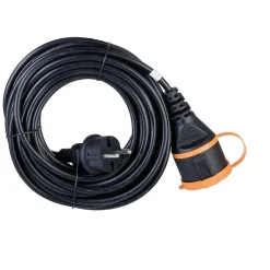 Rallonge étanche 10m clip de fixation orange Zenitech