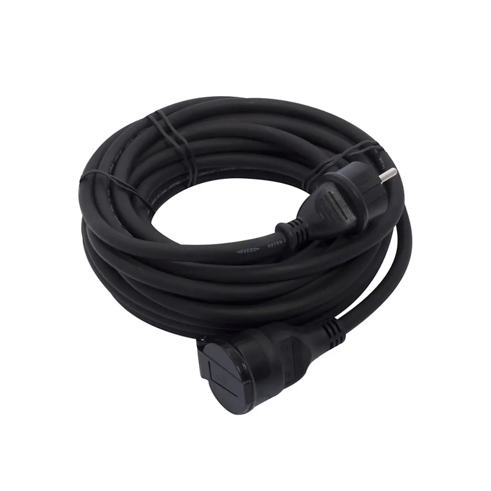 Rallonge 1x16A - 3500W - 10m - Noir - Chacon