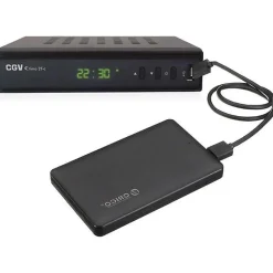 Récepteur TNT HD CGV ETIMO 2TC double tuner HDMI 1080p USB Ethernet Noir