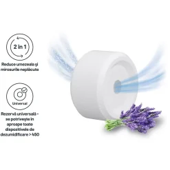 Recharge pour absorbeur d'humidité GoodHome 2 galets lavande 20m² 450g