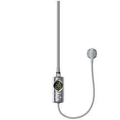 Resistance electrique chrome 600W thermostat avec écran LED mode minuterie