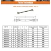 Ridoir à chapes fixes soudées Inox Inox A4 Diamètre 5 - 5 pièces