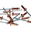 Rivet cuivre ø4.0 x 10 mm + foret Rapid, lot de 50