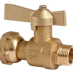 Robinet d'arrêt à boisseau sphérique - M 3/4' - F 3/4' - Avant et après compteur - Ravani