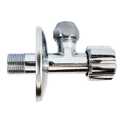 Robinet d'arrêt équerre sous-lavabo long, Mâle 12/17 - Tube cuivre Ø10 mm Somatherm for you
