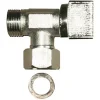 Robinet d'arrêt 1/4 tour laiton chromé 12 x 17