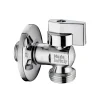 Robinet De Machine À Laver À Bille Chromé Avec Rosace Inox 1/2X3/4