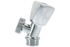 Robinet simple de machine à laver 1/2 3/4 Luxe tête laiton chromé - GARIS - B01-RMLZ