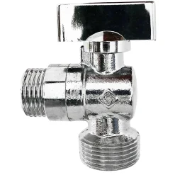 Robinet à sphère pour alimentation de machine à laver, Entrée Mâle 1/2" - Sortie Mâle 3/4" Somatherm for you