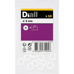 Rondelles en nylon ø 6mm - 10 pièces