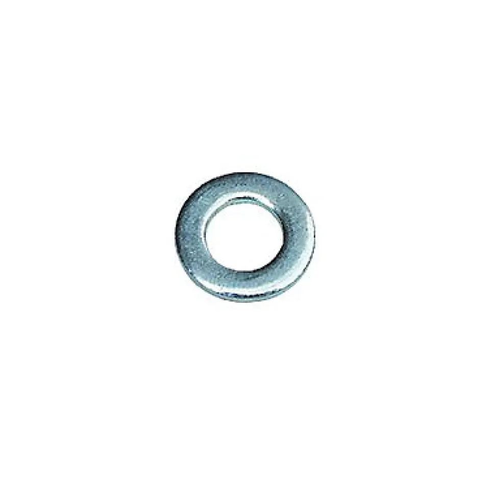 10 rondelles plates étroites Diall acier zingué Ø7 mm