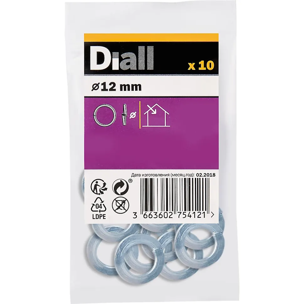 Rondelles ressorts en acier au carbone ø 12mm - 10 pièces