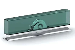 Roue pour portail coulissant monture à support intérieur 2 roulements gorge V - IBFM Argent 14 700