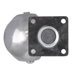 Roulette bille pivotante sans frein ø50 mm, plaque, charge max 40kg