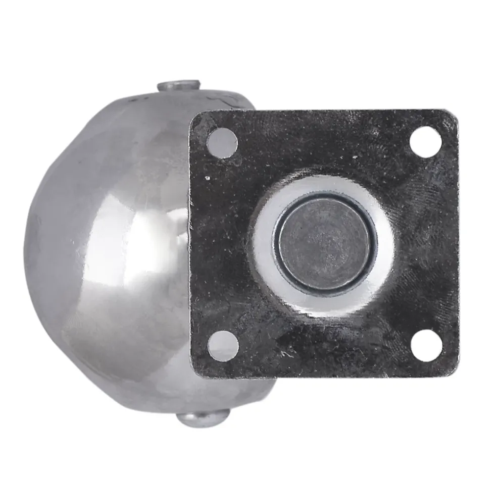 Roulette bille pivotante sans frein ø50 mm, plaque, charge max 40kg
