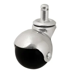 Roulette bille pivotante sans frein ø50 mm, tige, charge max 40kg