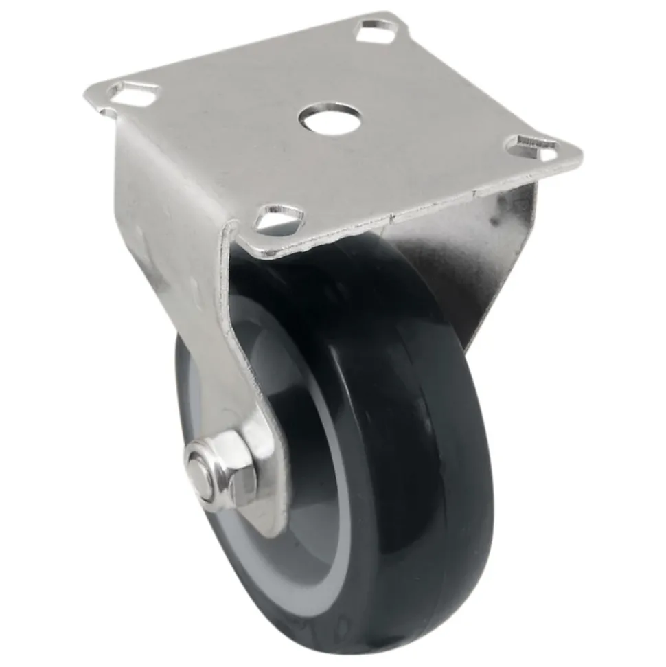 Roulette fixe grise ø7.5 cm, charge max 60 kg