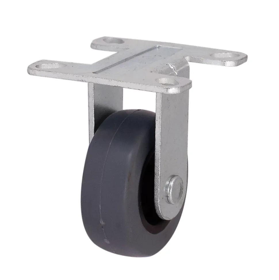 Roulette fixe grise ø4.9 cm, charge max 30 kg