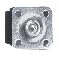 Roulette jumelée pivotante sans frein ø40 mm, plaque, charge max 30kg