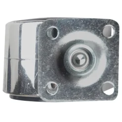 Roulette jumelée pivotante sans frein ø50 mm, plaque 38 x 38 mm, charge max 40 kg