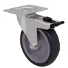 Roulette pivotante grise ø10 cm, charge max 70 kg