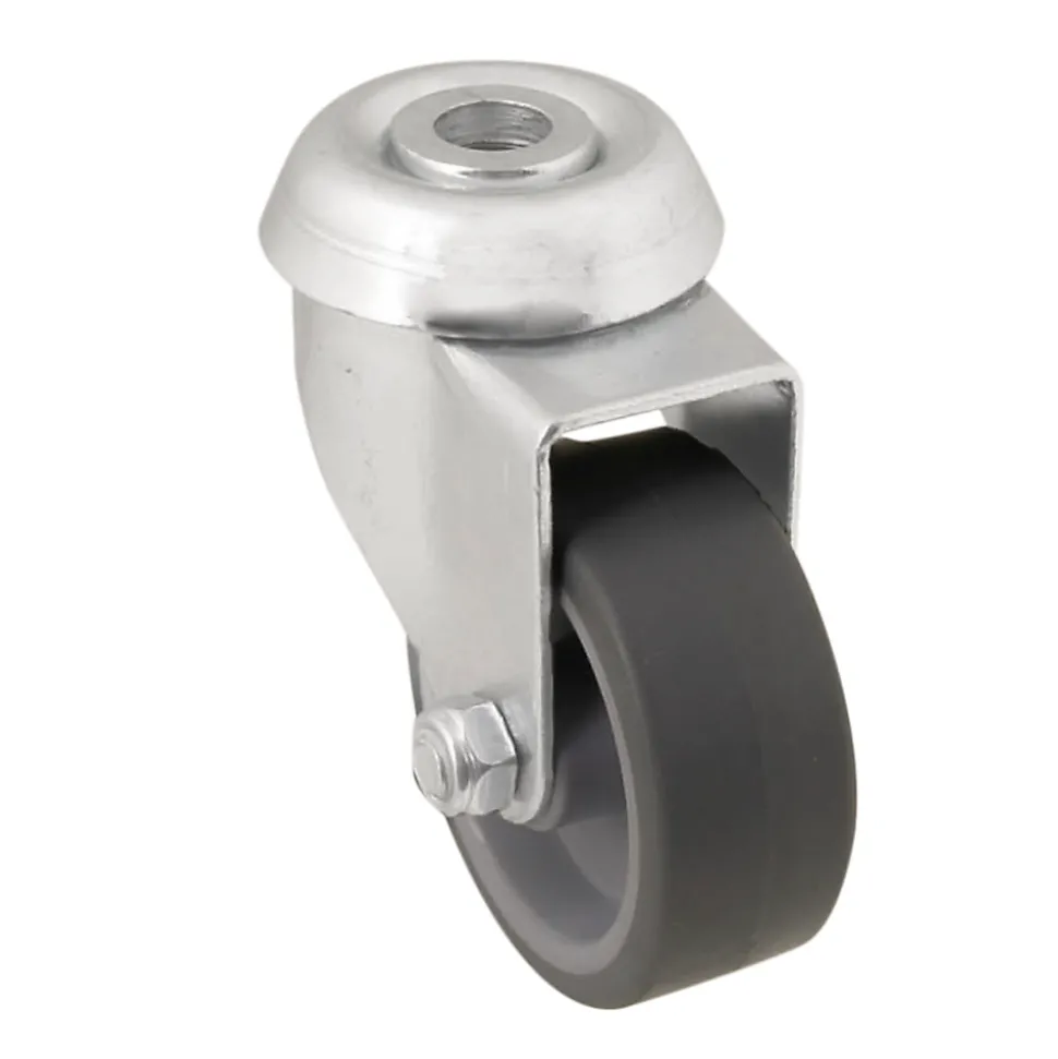 Roulette pivotante grise ø5.02 cm, charge max 30 kg