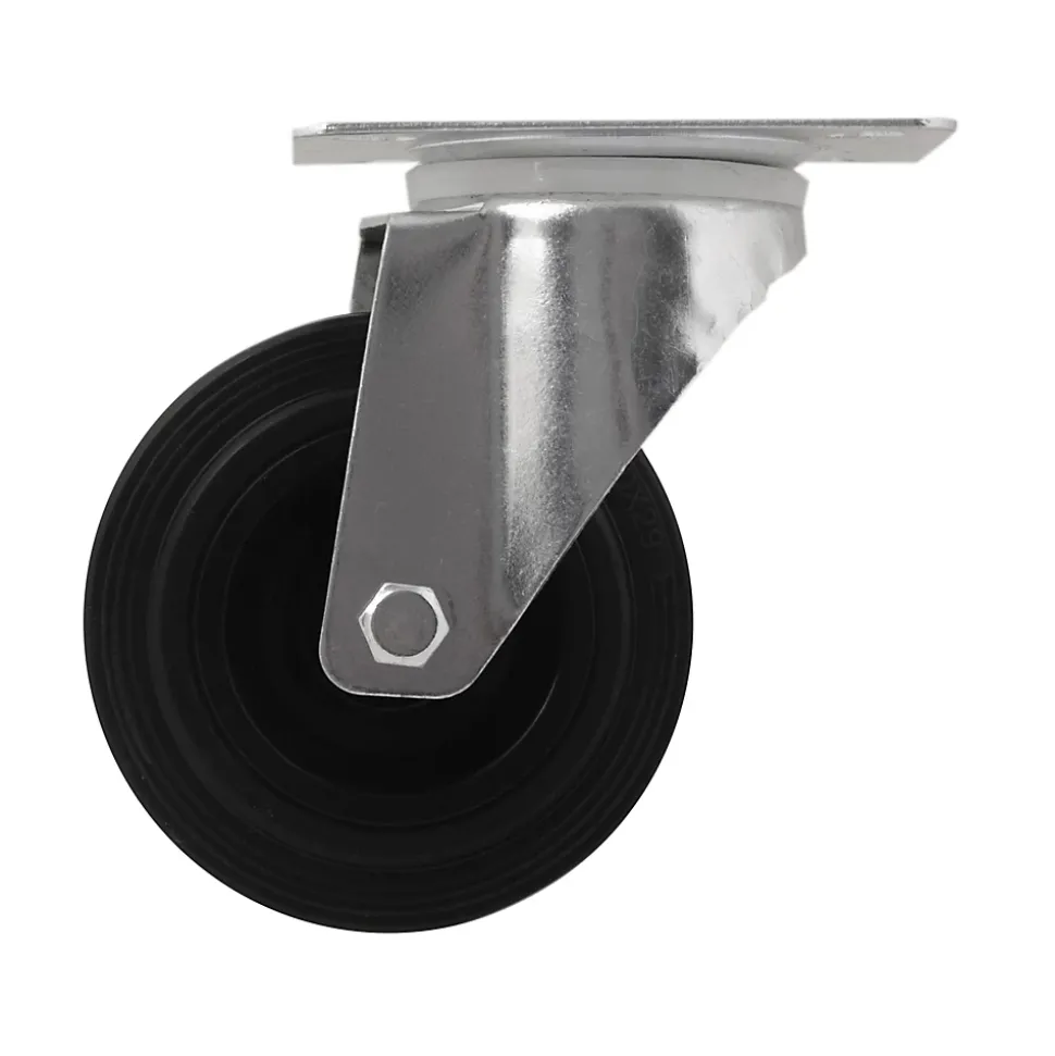 Roulette pivotante noire ø10 cm, charge max 75 kg