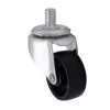 Roulette pivotante sans frein ø40 mm, plaque 10 x 15 mm, 20kg