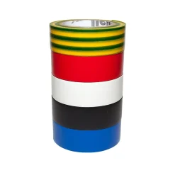 Ruban d'isolation, couleur mélangée 19 mm x 10 m vendu par 5 pièces