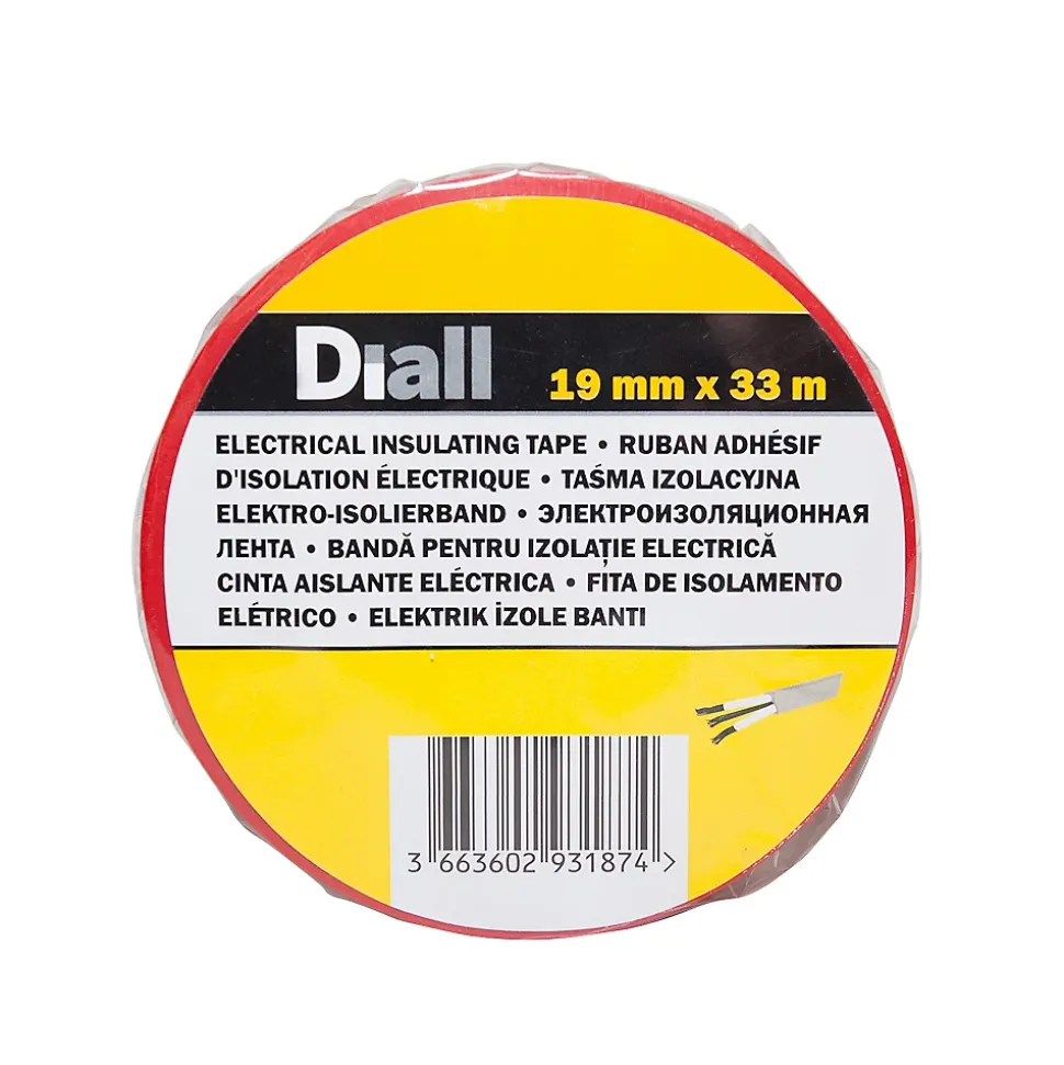 Ruban d'isolation électrique 19 mm x 33 m marron