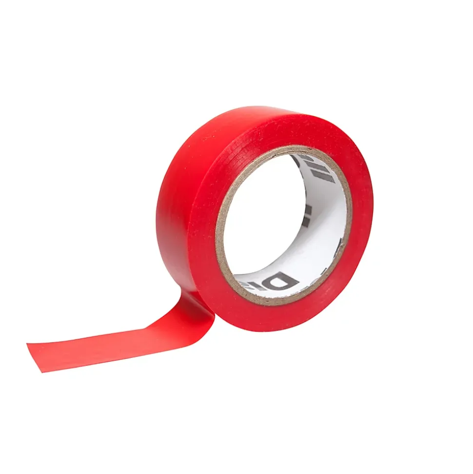 Ruban d'isolation électrique 19 mm x 10 m rouge