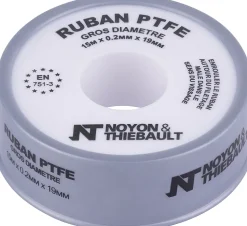 Ruban PTFE Noyon et Thiebault 19mmx 0,2 mm x 15 M