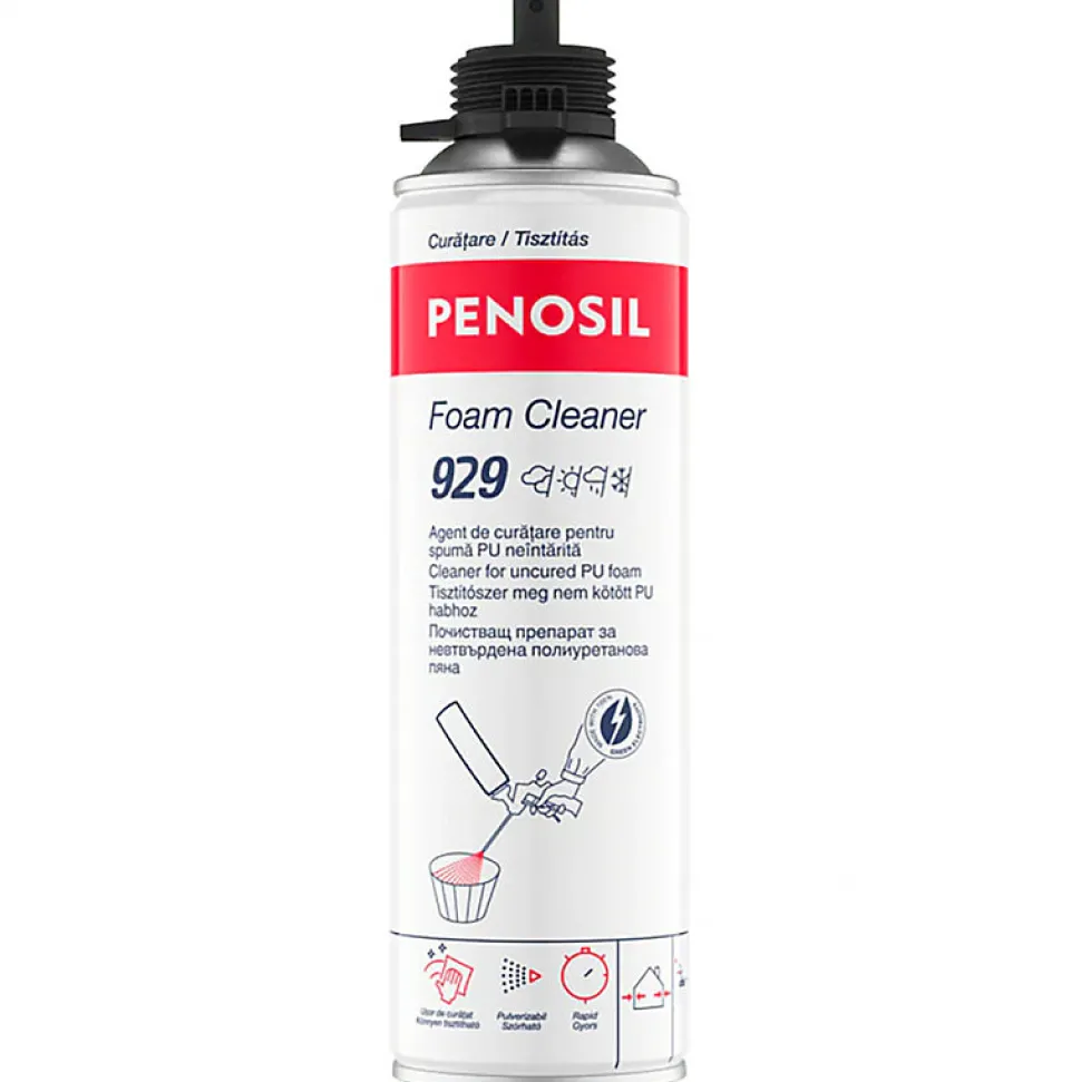 RUBSON Pack 6 Mousses construction 750ml Fix Express + Nettoyant FoamCleaner 929 500ml Penosil + Pistolet