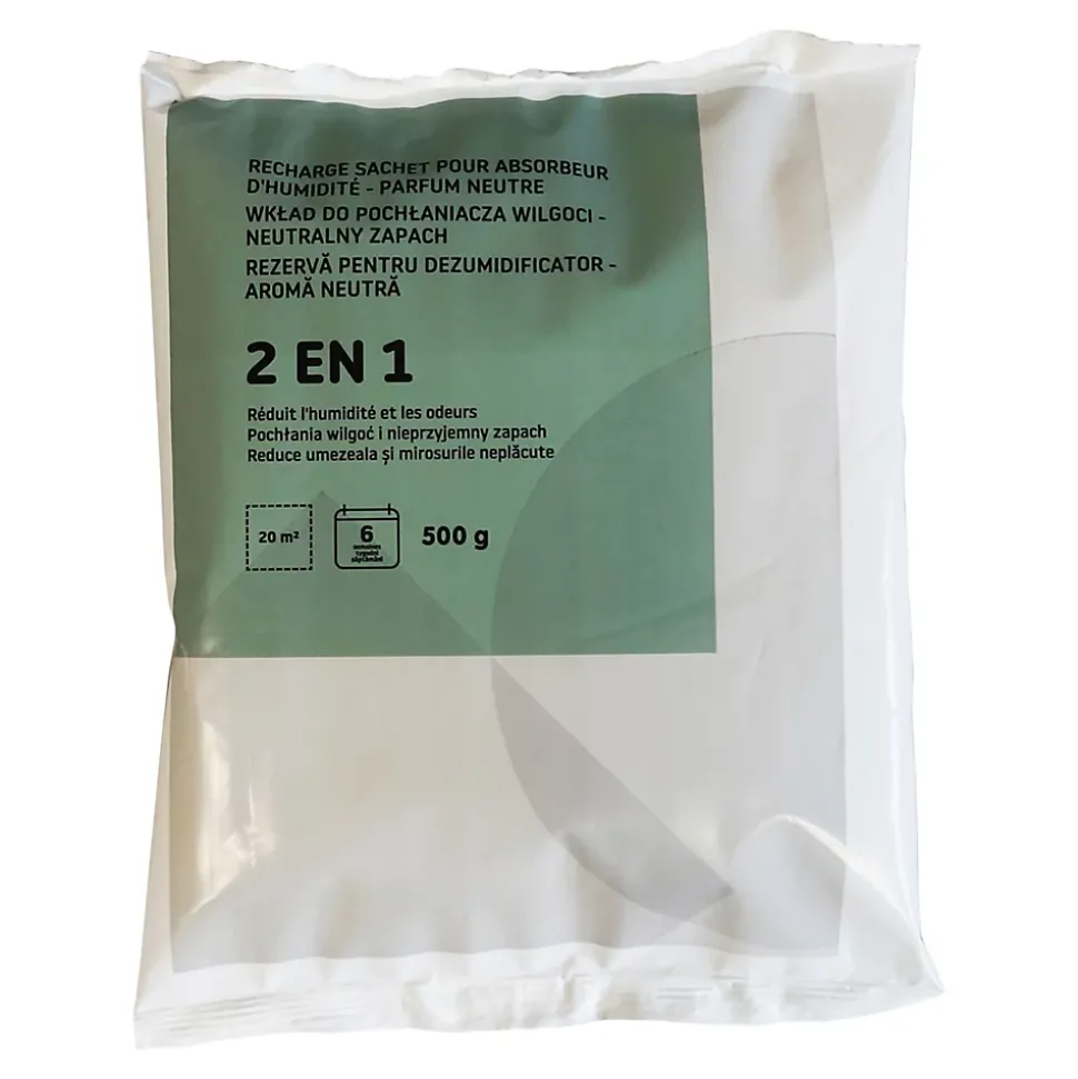 Sachet absorbeurs d'humidité 20m² 500g