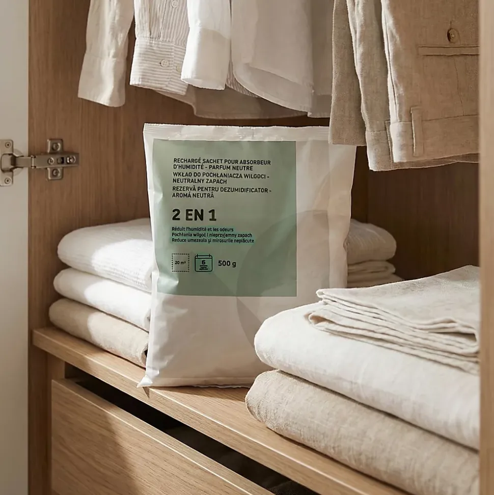 Sachet absorbeurs d'humidité 20m² 500g