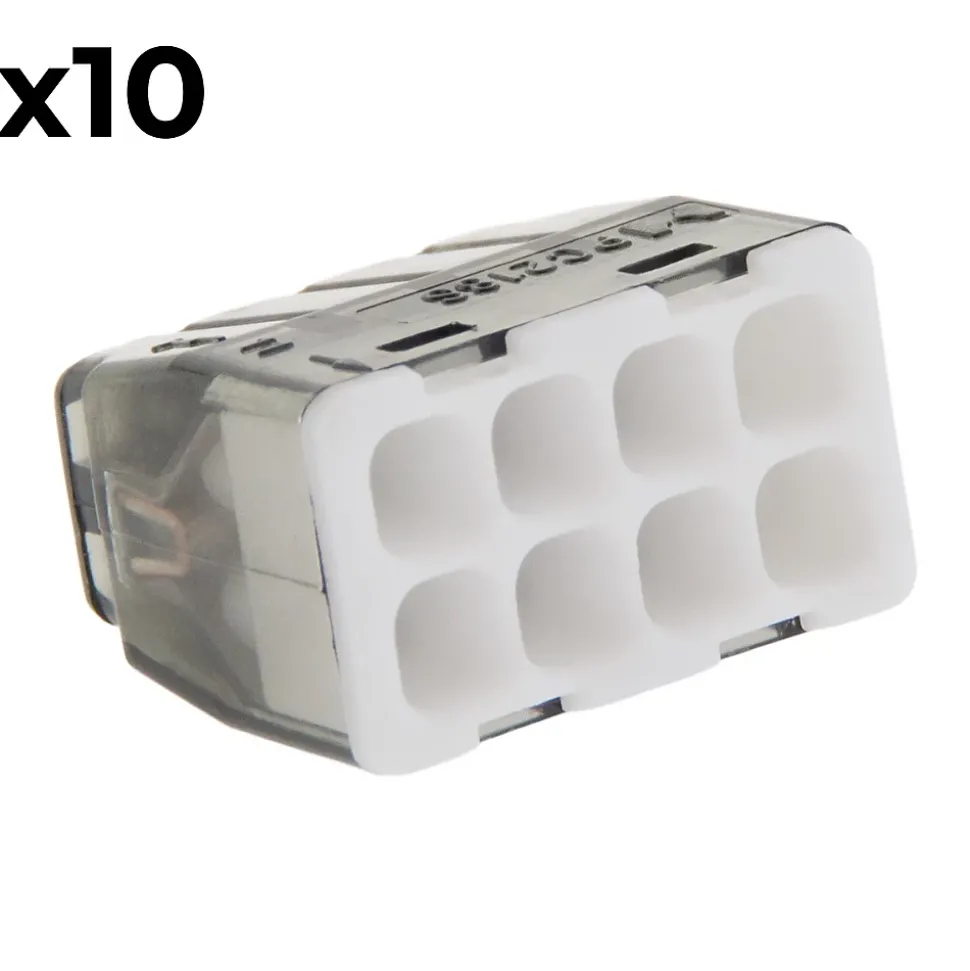 Sachet de 10 bornes 8 entrées - mini connex - Blm
