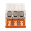 Sachet de 10 bornes 3 entrées série 2273 - Wago