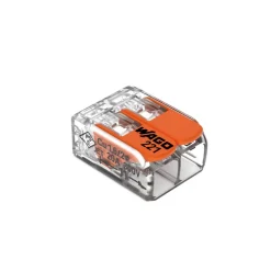 Sachet de 10 bornes 2 entrées série 221 - Wago