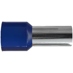 Sachet De 100 Embouts De Câblage Pour Fil Souple Section 50mm² - Bleu - Collerette Isolante