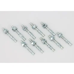 Sachet de 10 goujons d'ancrage métallique M.6x45mm