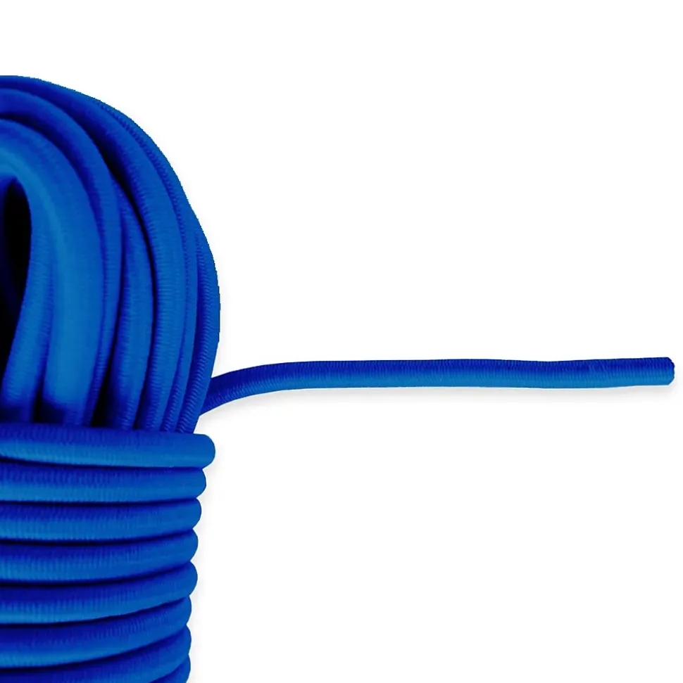Sandow élastique Bleu 30 mètres - Qualité PRO TECPLAST 9SW - Tendeur pour bâche de diamètre 9 mm