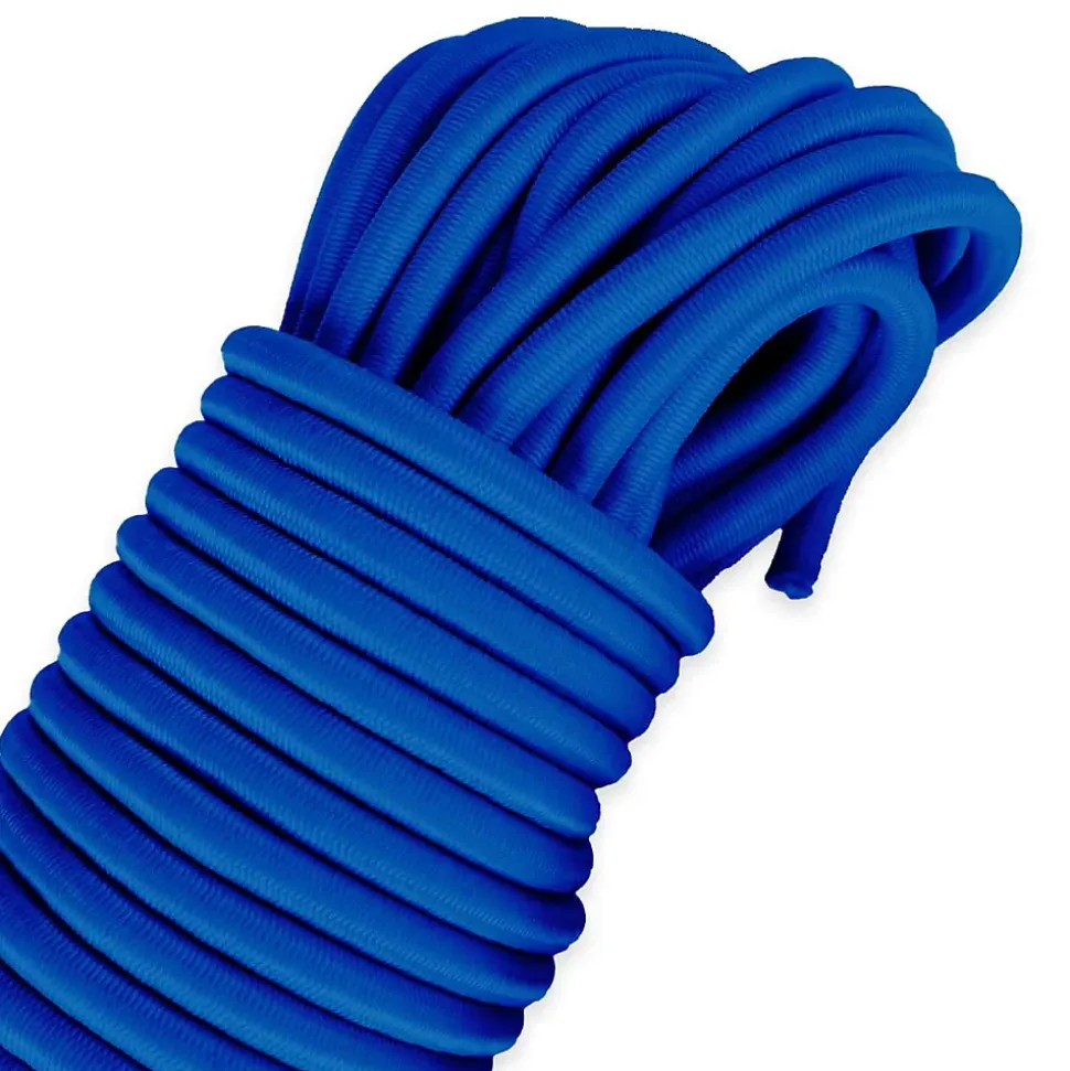 Sandow élastique Bleu 30 mètres - Qualité PRO TECPLAST 9SW - Tendeur pour bâche de diamètre 9 mm