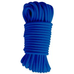 Sandow élastique Bleu 80 mètres - Qualité PRO TECPLAST 9SW - Tendeur pour bâche de diamètre 9 mm